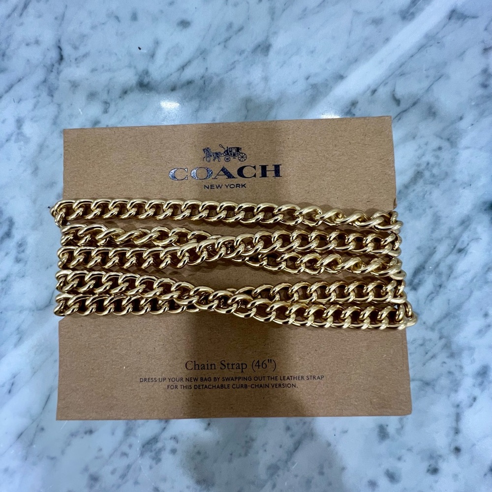 Coach 46” crossbody handbag chain strap